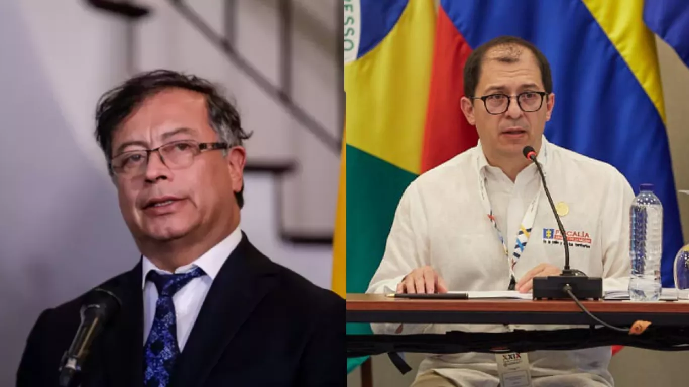 Francisco Barbosa y Gustavo Petro