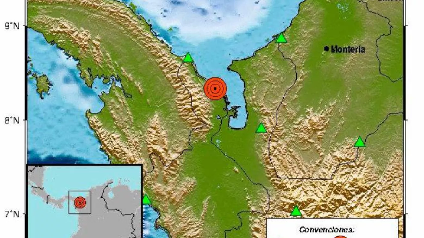 Fuerte temblor de 4.1 de magnitud sacudió municipios del Urabá antioqueño