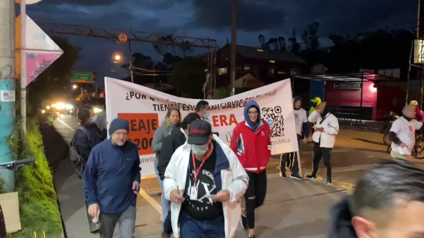 Protesta en La Calera