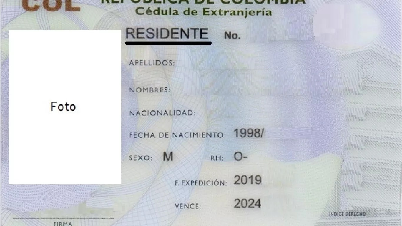 Cédula extranjeria