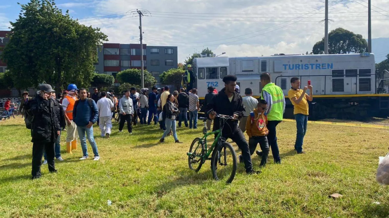 Accidente  Tren de la Sabana en Bogotá