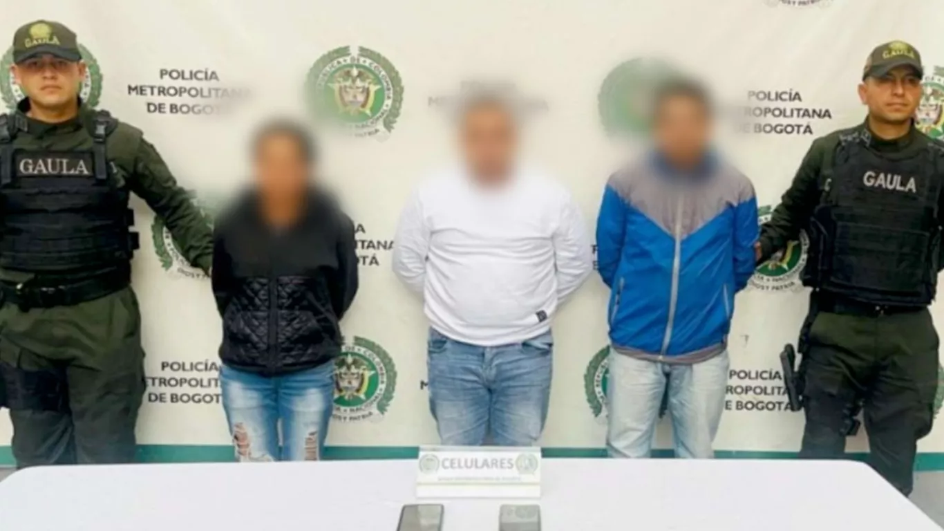 captura extorsionistas Bogotá