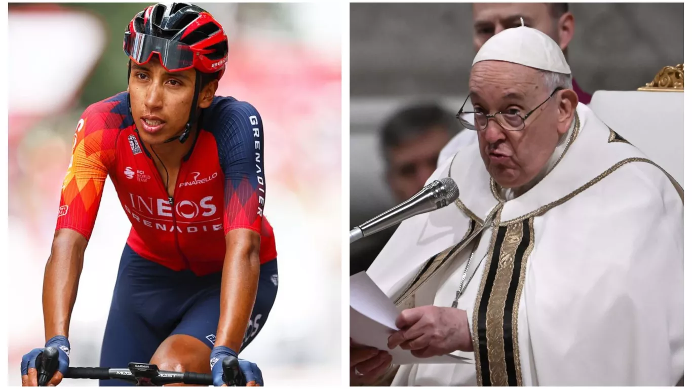 egan bernal y papa