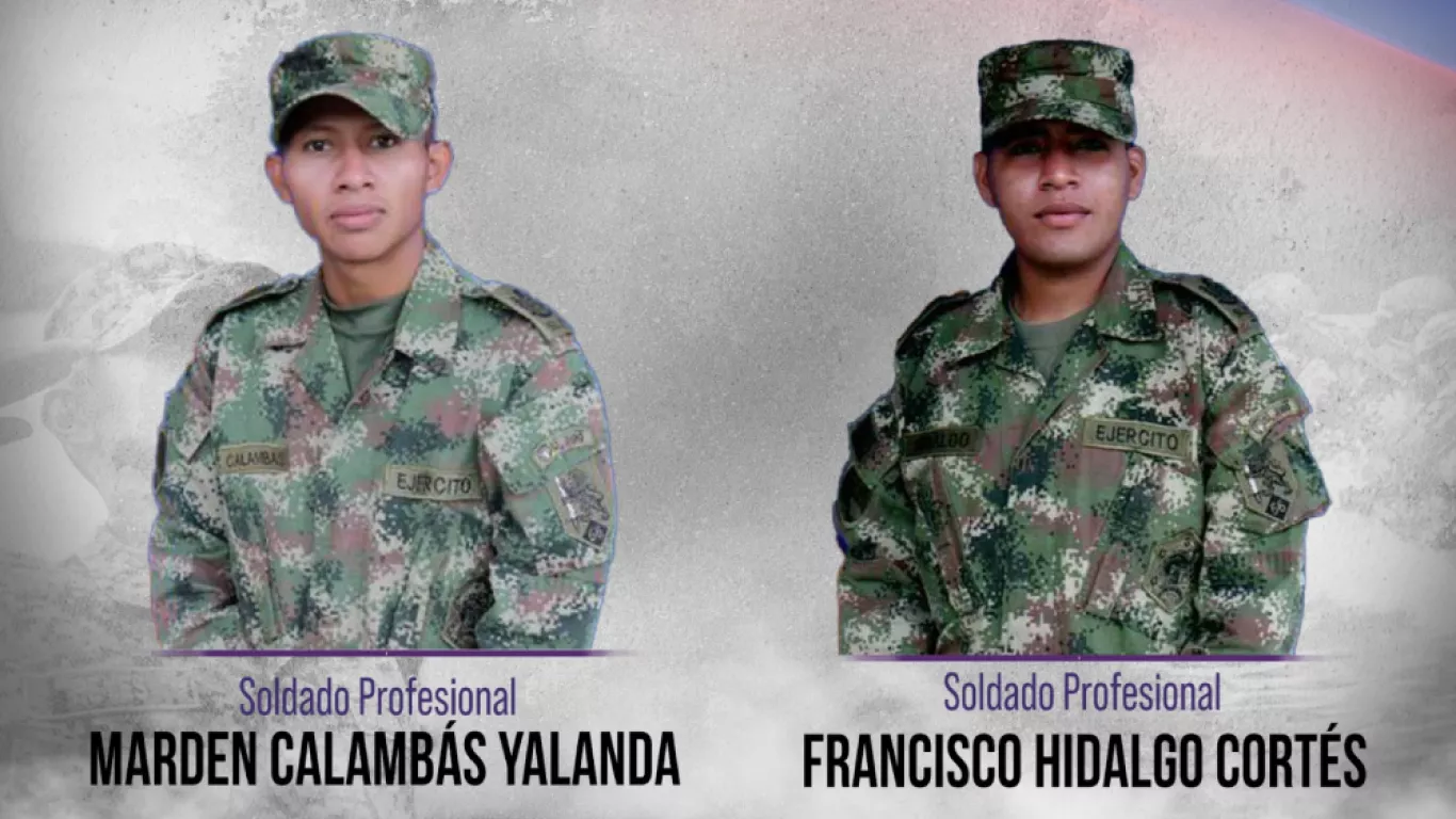 soldados Cauca asesinados