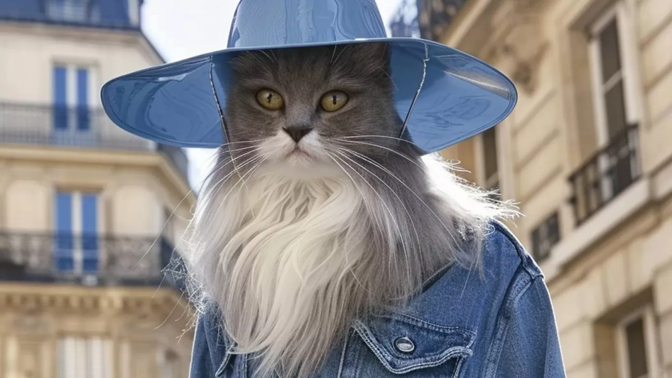 gatos a la moda