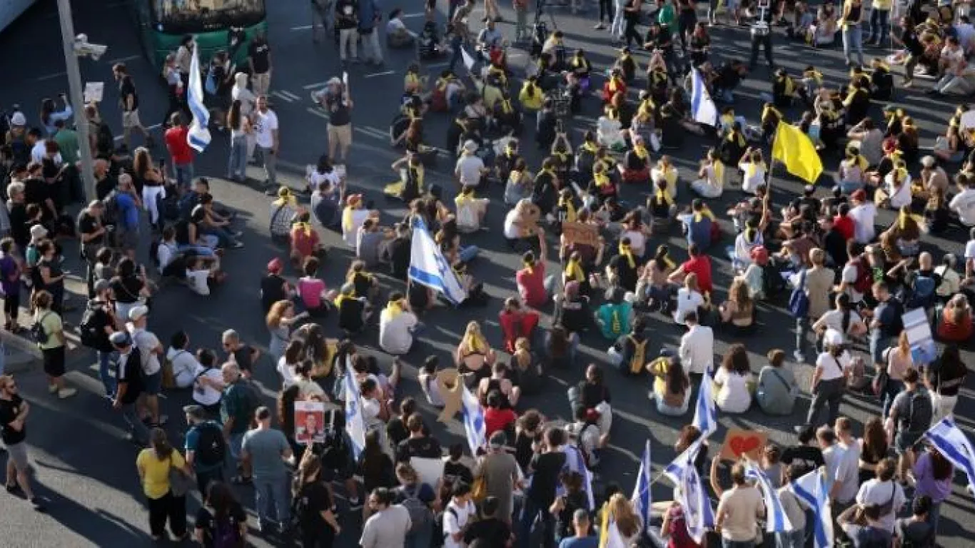 marcha sindicatos Israel