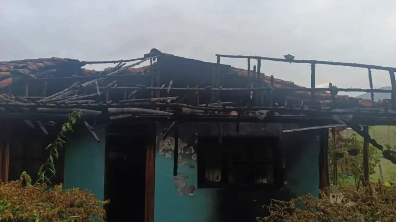 incendio casa director de la Unidad de Restitución de Tierras