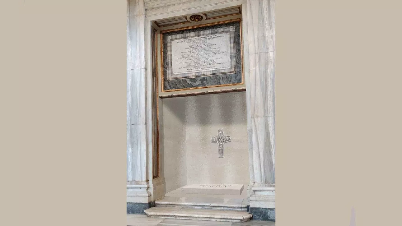 Tumba del papa Francisco
