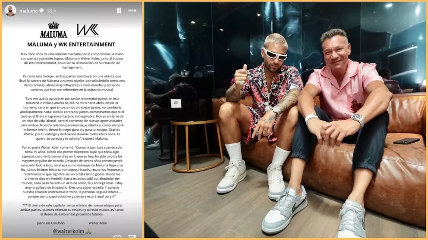 Maluma y Walter Kolm