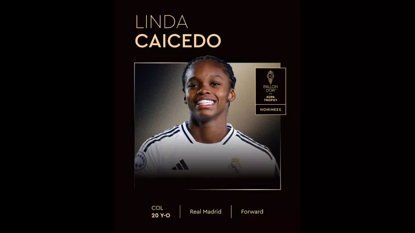 Linda Caicedo nominada al Balón de Oro