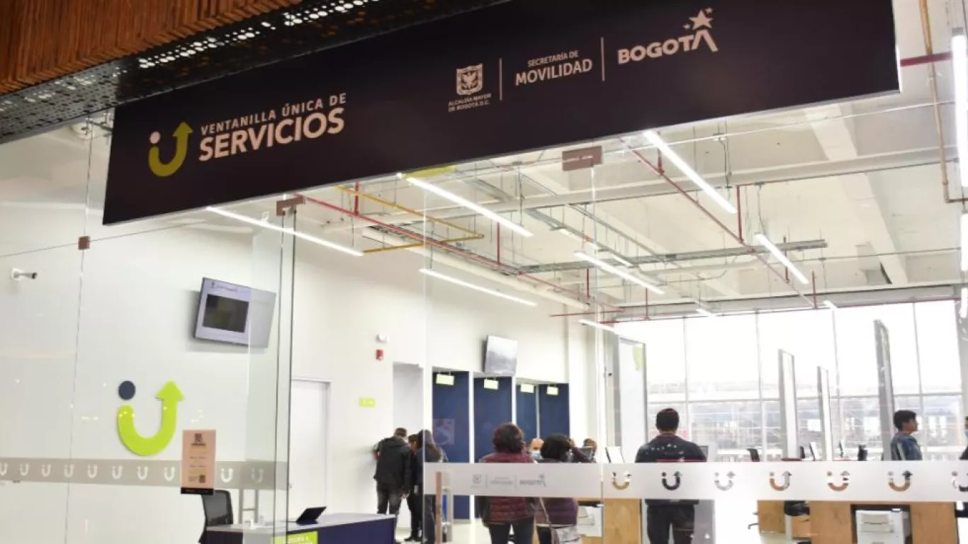 Ventanilla Secretaría de Movilidad de Bogotá