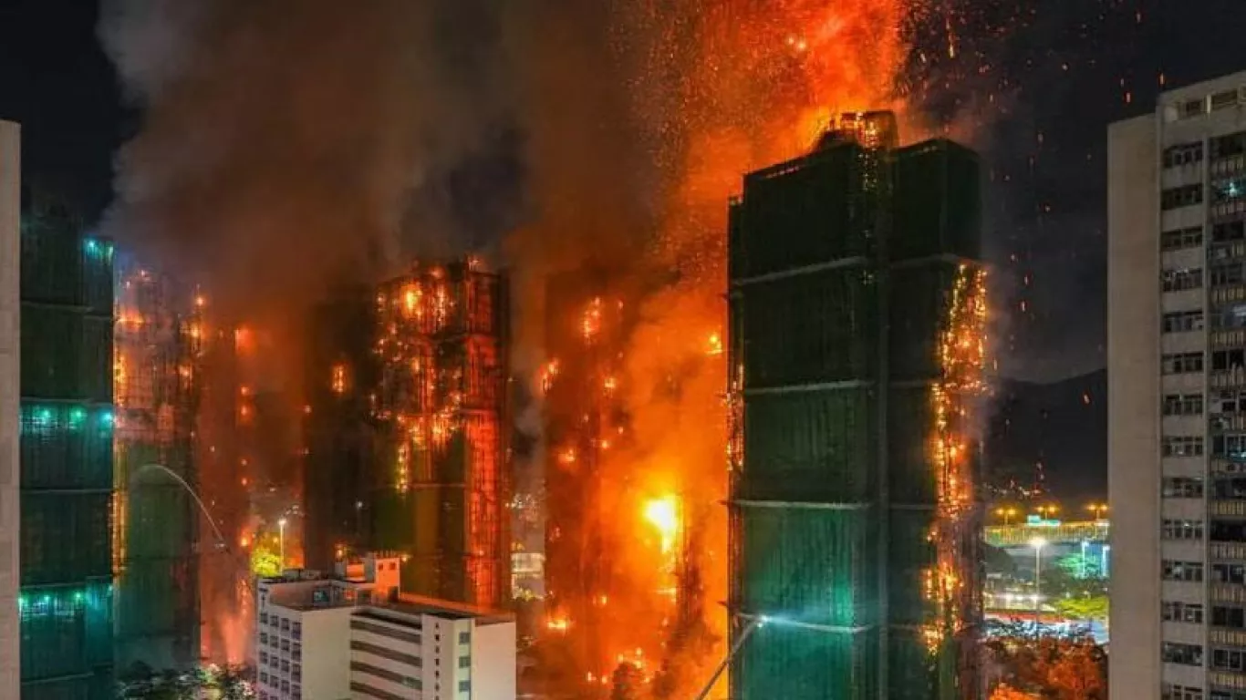 incendio en rascacielos de hong kong