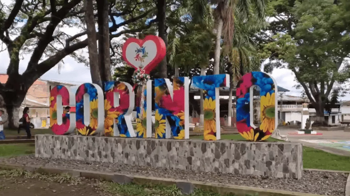 Corinto, Cauca letrero