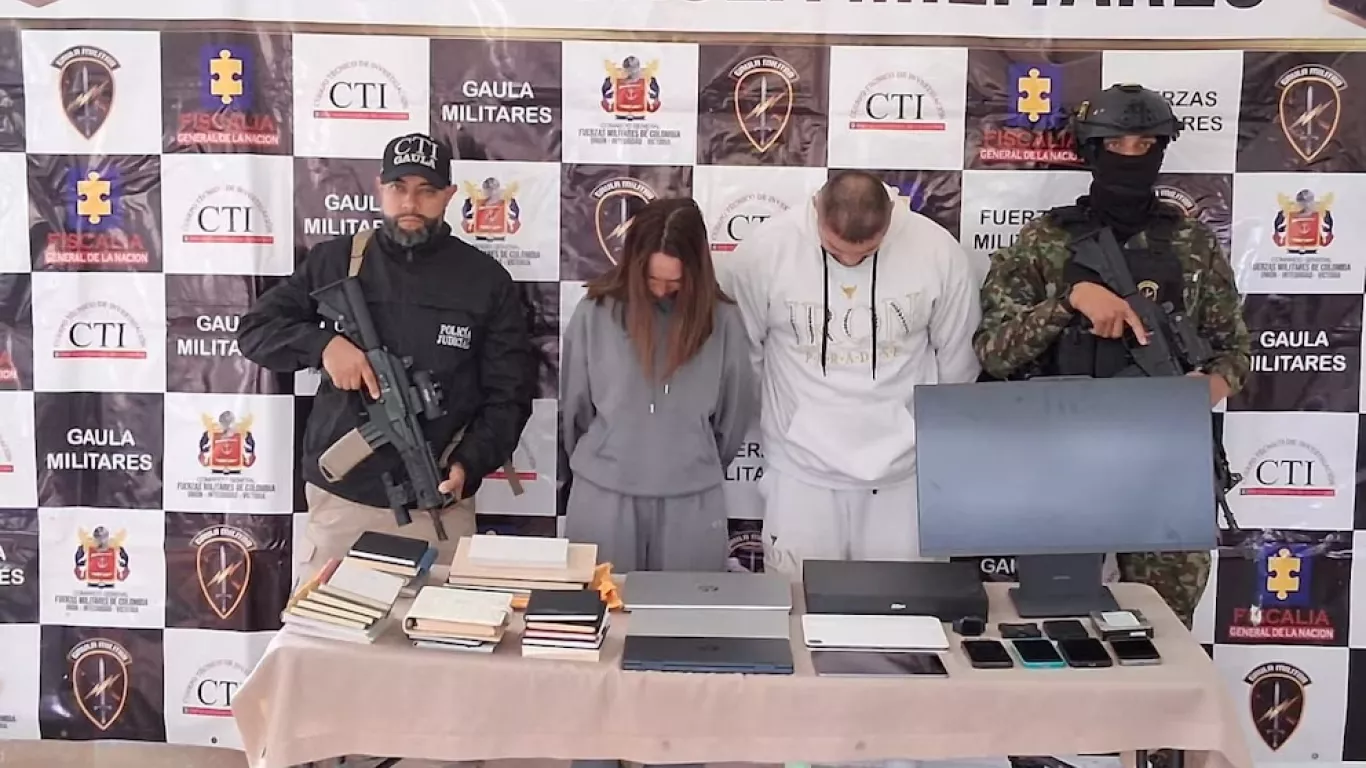 Capturan a una mujer rusa y un colombiano