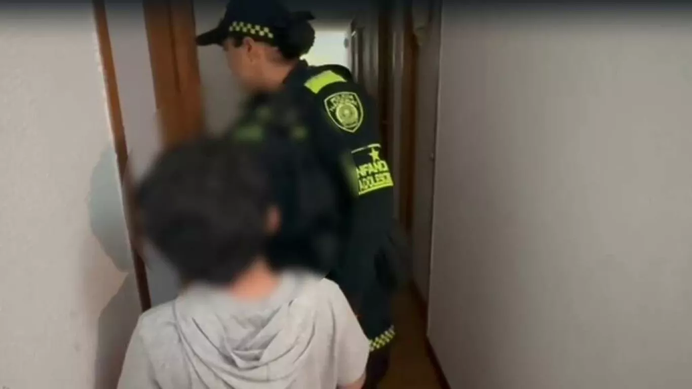 niño rescatado en suba