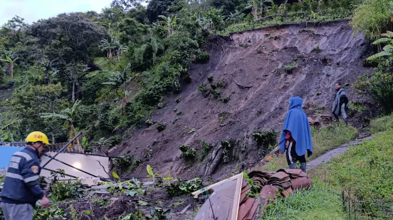 Deslizamiento en San Pablo Nariño