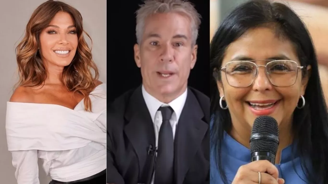 Catherine Fulop, Fernando Carrillo y Delcy Rodríguez